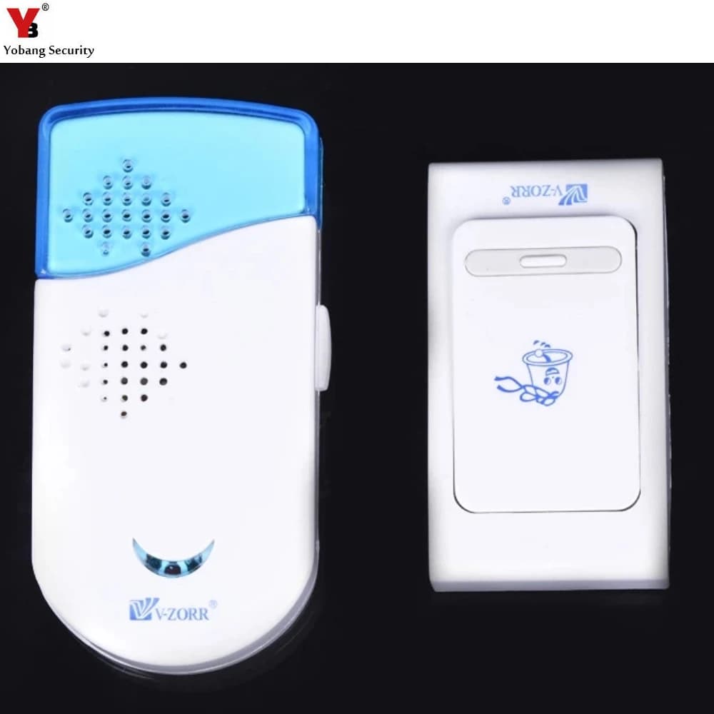 Yobang campainha sem fio de segurança, 32 músicas, fácil instalação, inteligente, à prova d'água, botão de campainha para casa, escritório, hotel