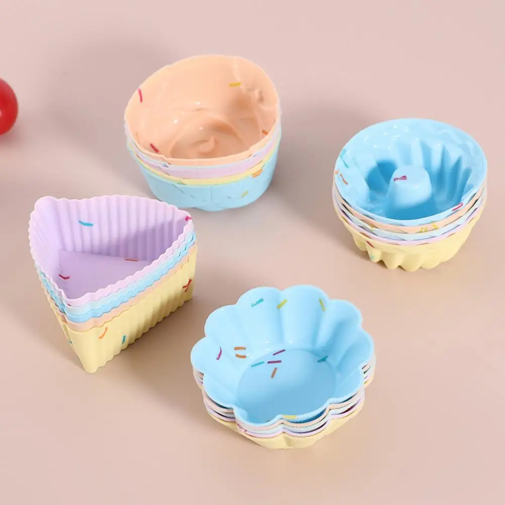 5 Formas de Silicone Reutilizáveis para Bolo e Cupcake, Grau Alimentício, Seguras para Forno e Air Fryer, para Muffins, Tortas de Ovo e Gelatina 97