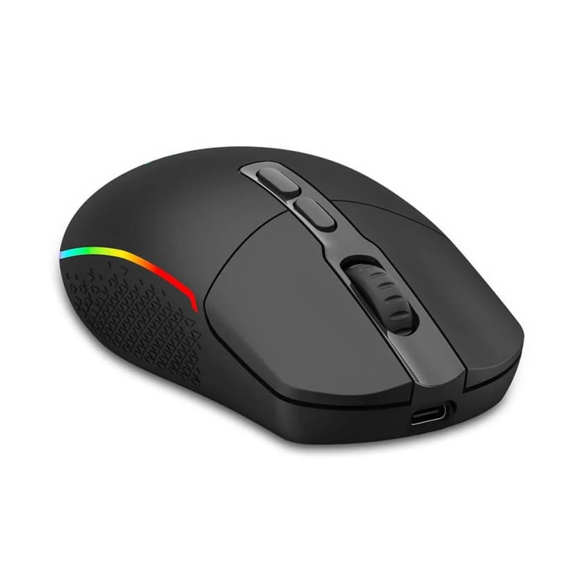 Mouse Gamer Sem Fio Redragon Invader Pro, RGB, 10000 DPI, 8 Botões, Wireless, Preto - M719RGB-PRO