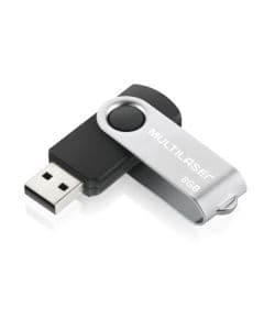 Pen Drive Multilaser 8GB Twist Preto - PD587