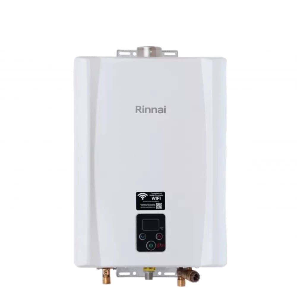 Aquecedor de Água a Gás Rinnai E21 GN 21 Litros Branco Bivolt