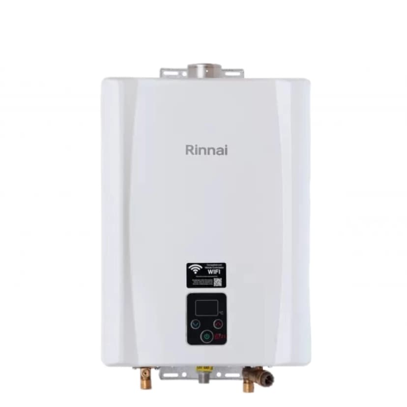 Aquecedor de Água a Gás Rinnai E21 GN 21 Litros Branco Bivolt