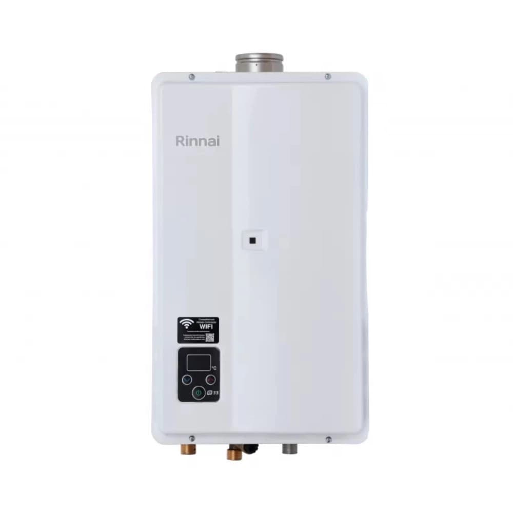 Aquecedor de Água a Gás Rinnai E33 GN 33 Litros Branco Bivolt