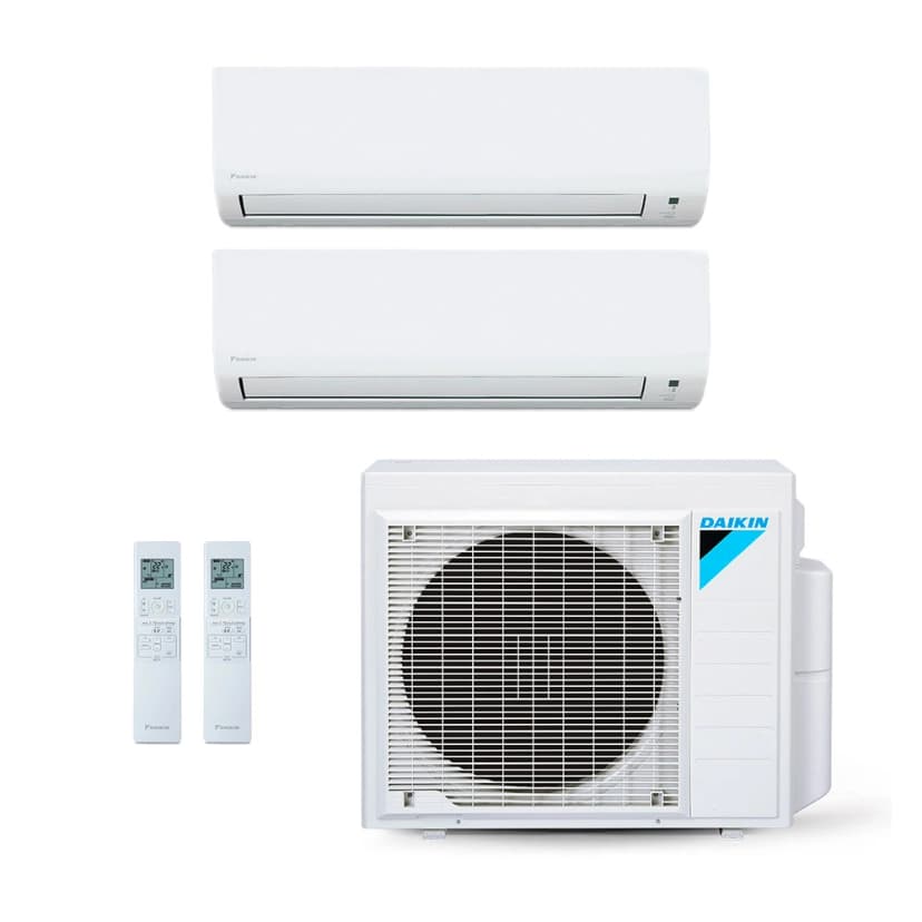 Ar-Condicionado Multi Split Inverter Daikin 18.000 (1x Evap HW 9.000 + 1x Evap HW 12.000) Quente/Frio 220V