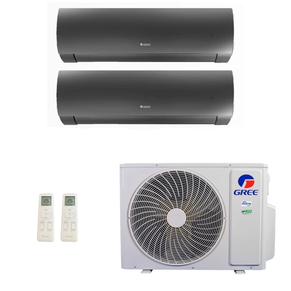 Ar-Condicionado Multi Split Inverter Gree 24.000 (2x Evap HW 12.000) Quente/Frio 220V