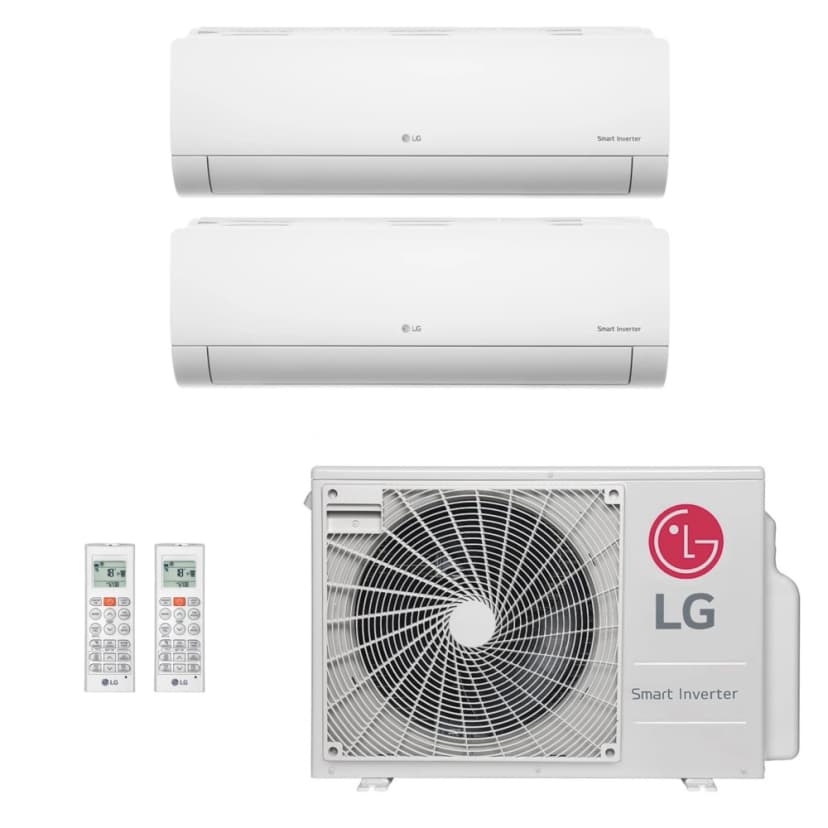 Ar-Condicionado Multi Split Inverter LG 18.000 (2x Evap HW 12.000) Quente/Frio 220V