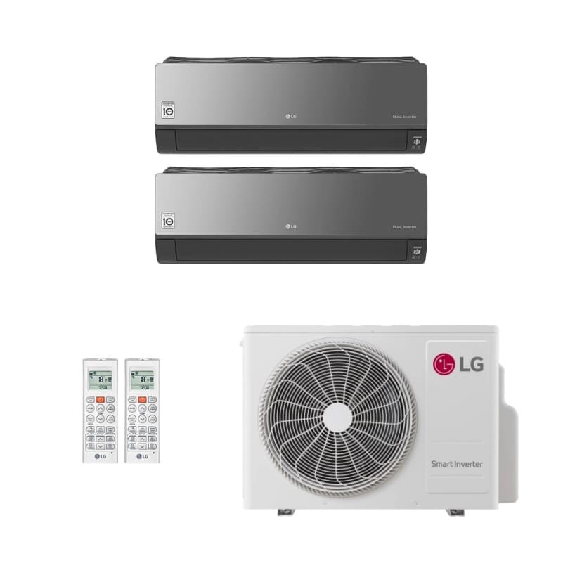 Ar-Condicionado Multi Split Inverter LG 18.000 (2x Evap HW Artcool 12.000) Só Frio 220V