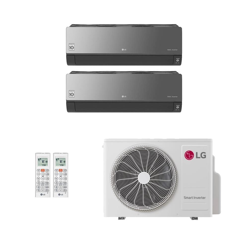 Ar-Condicionado Multi Split Inverter LG 21.000 (2x Evap HW Artcool 9.000) Só Frio 220V
