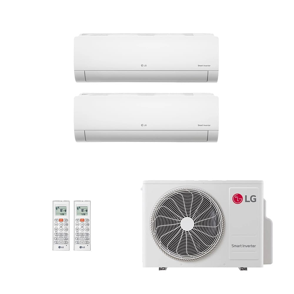 Ar-condicionado Multi Split Inverter LG 24.000 (1x Evap HW 7.000 + 1x Evap HW 12.000) Só Frio 220V