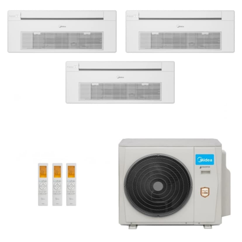 Ar-condicionado Multi Split Inverter Midea 36.000 (1x Evap HW 12.000 + 1x Evap HW 24.000) Quente/Frio 220V