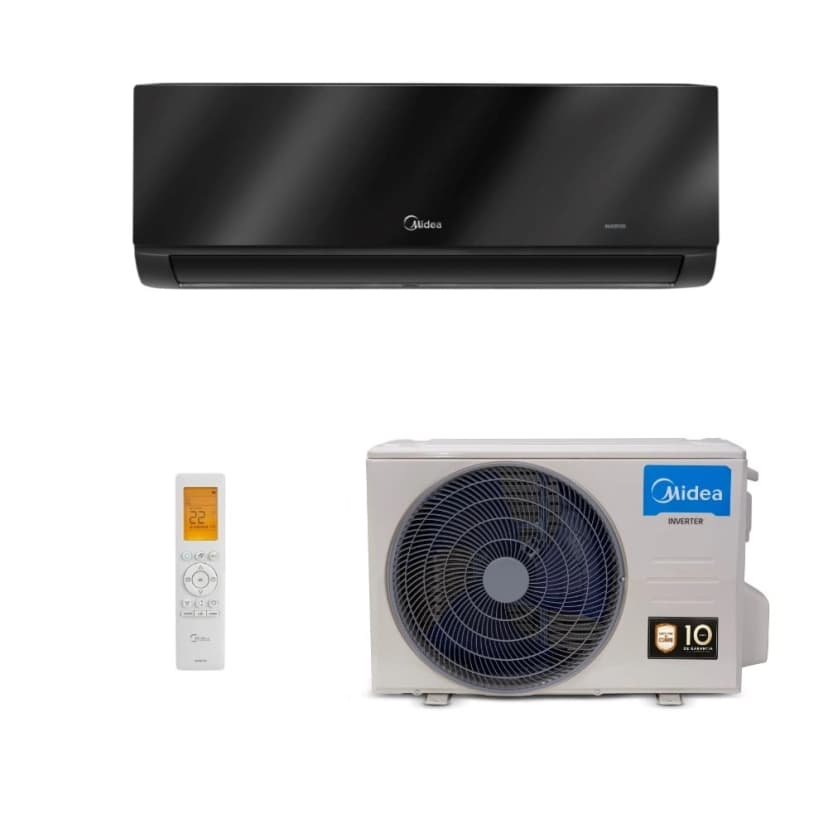 Ar-Condicionado Inverter Split Hi Wall Midea Xtreme Save Connect Black Edition 12.000 BTUs R-32 Quente/Frio 220V