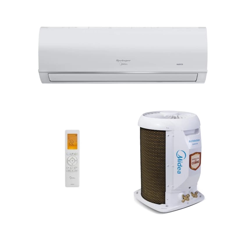 Ar-Condicionado Inverter Split Hi Wall Springer Midea AirVolution Connect 9.000 BTUs R-32 Só Frio 220V