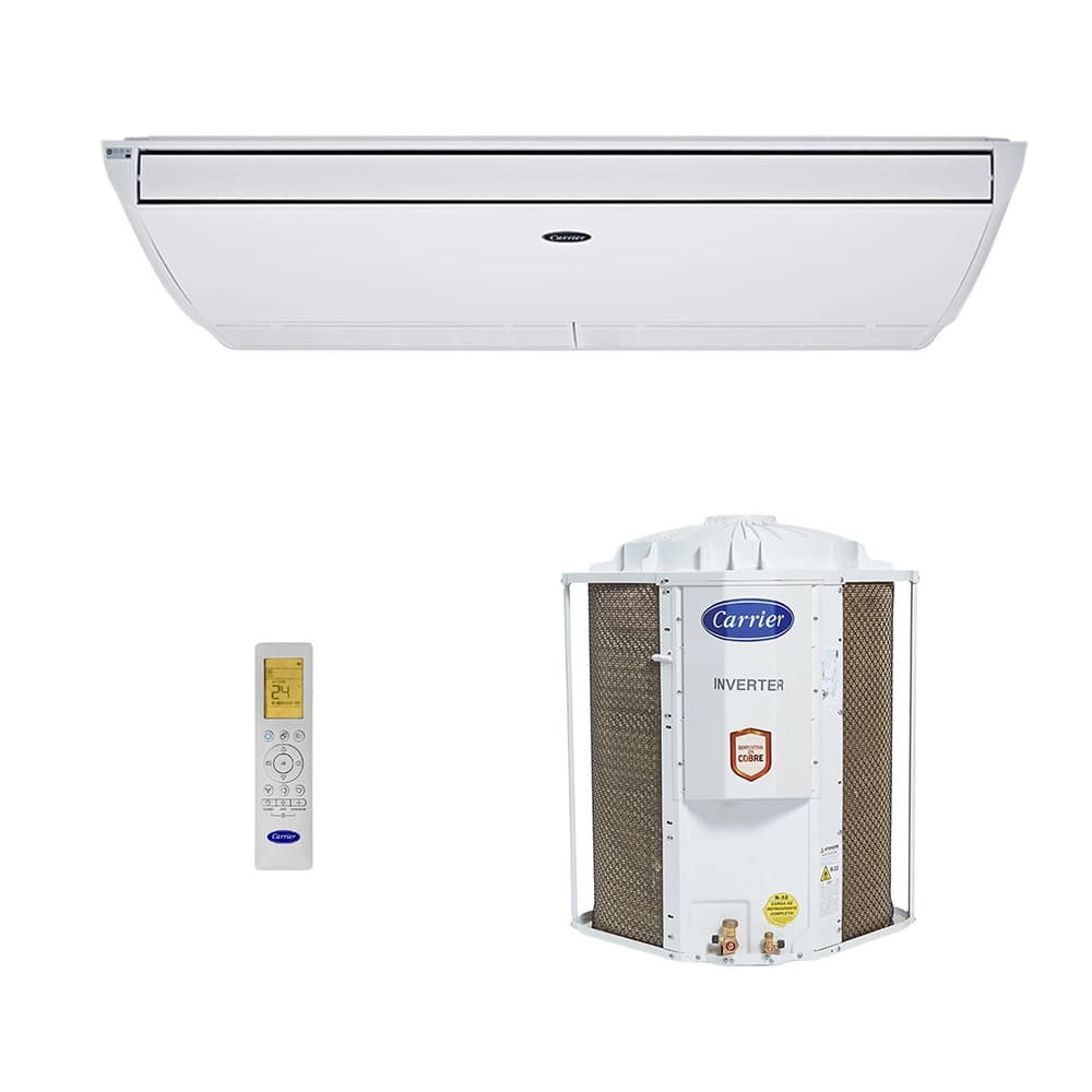 Ar-Condicionado Split Teto Inverter Xpower Carrier 58.000 BTUs R-32 Quente/Frio 220V Monofásico