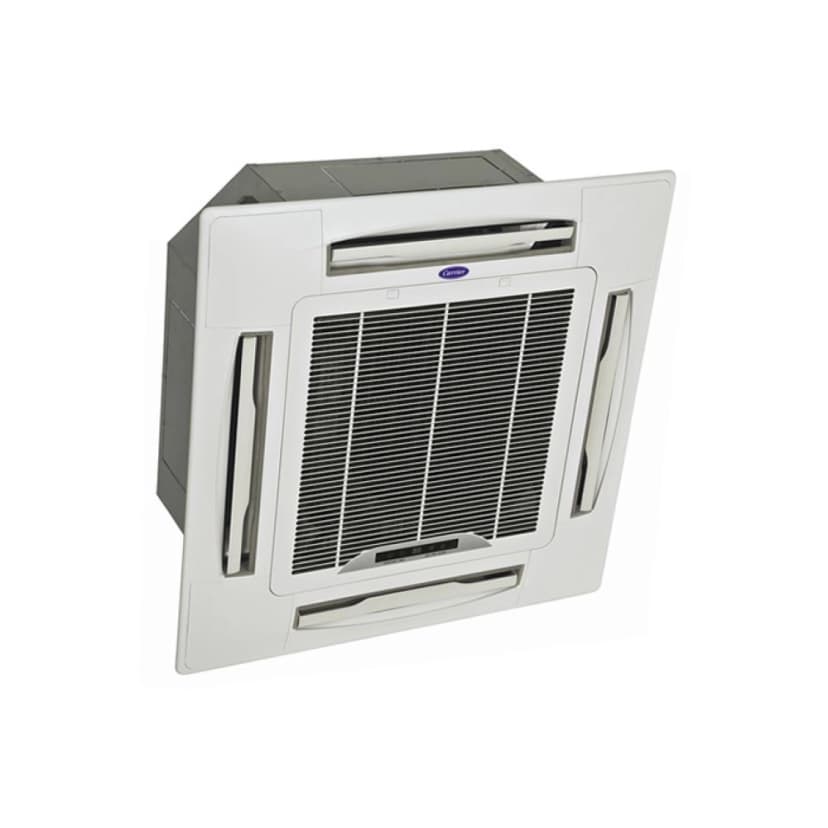 Fancolete Cassete 4 Vias Carrier com Painel 25.000 Btus Quente/Frio 220V Monofásico